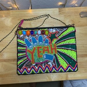 Beaded vintage clutch